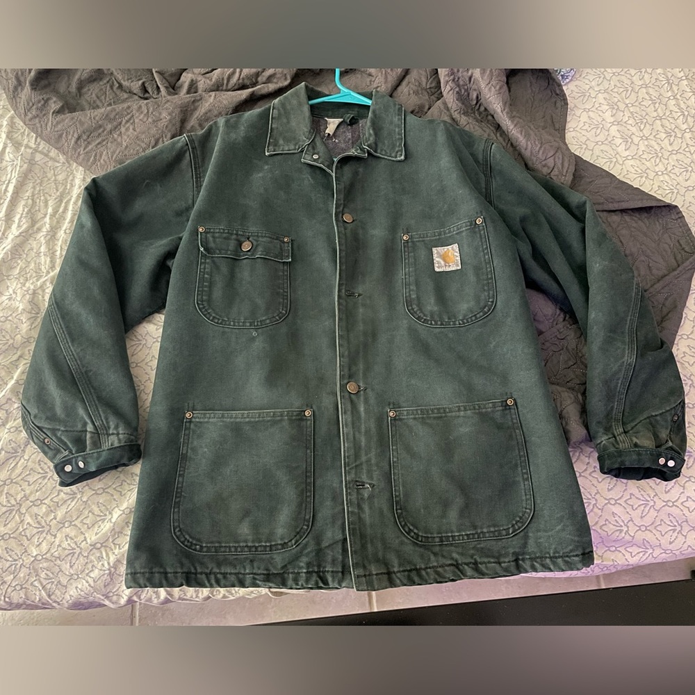 Vintage Rare Green Carhartt heavy duty jacket size XL Mens